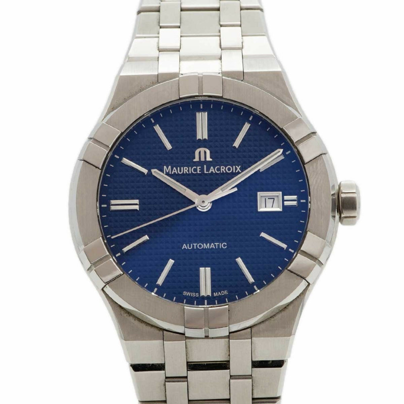 Maurice Lacroix Aikon AI6008-SS002-430-1 藍色錶盤男士腕錶-0