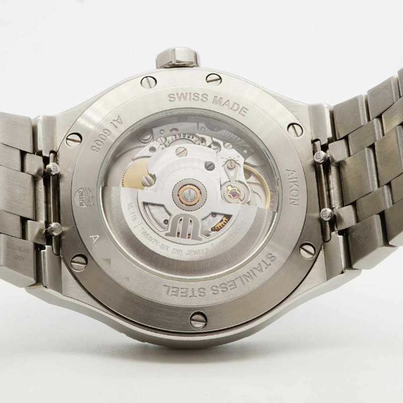 Maurice Lacroix Aikon AI6008-SS002-430-1 藍色錶盤男士腕錶-4