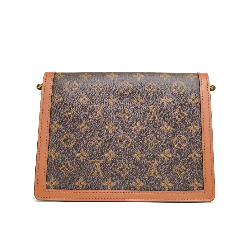 LOUIS VUITTON Dauphine達芙妮中號25老花PVC晶片肩背包-2