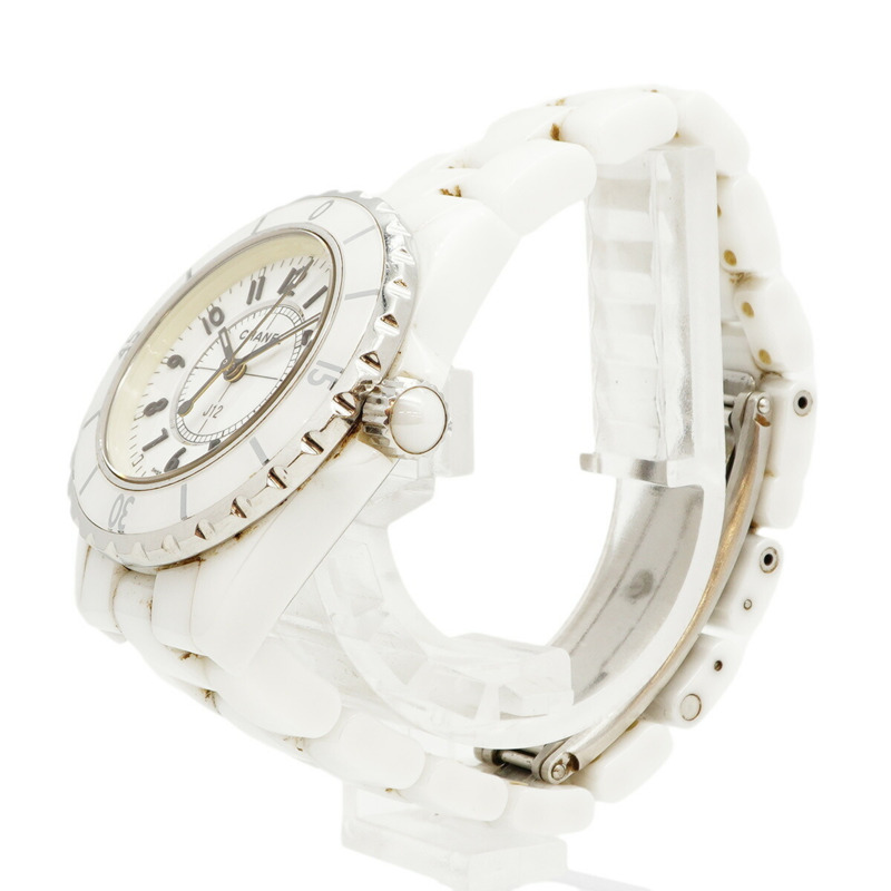 香奈兒 J12 H0968 白色錶盤小姐腕錶-1