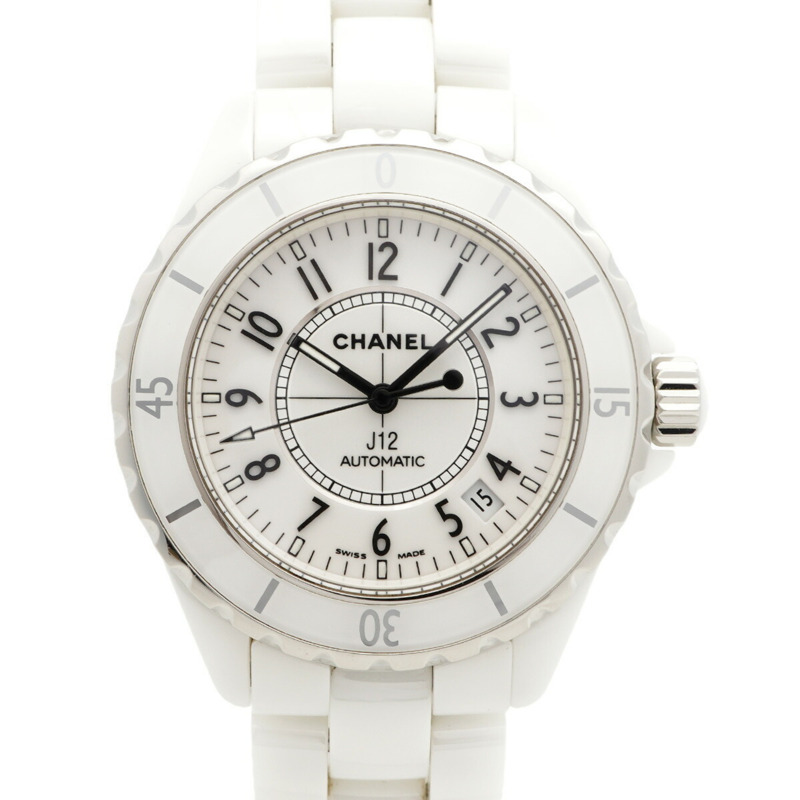 香奈兒 J12 H0970 白色錶盤男士腕錶-0