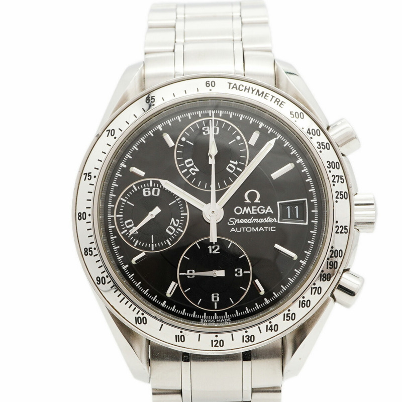 歐米茄超霸系列3513.50黑色錶盤男士腕錶-0