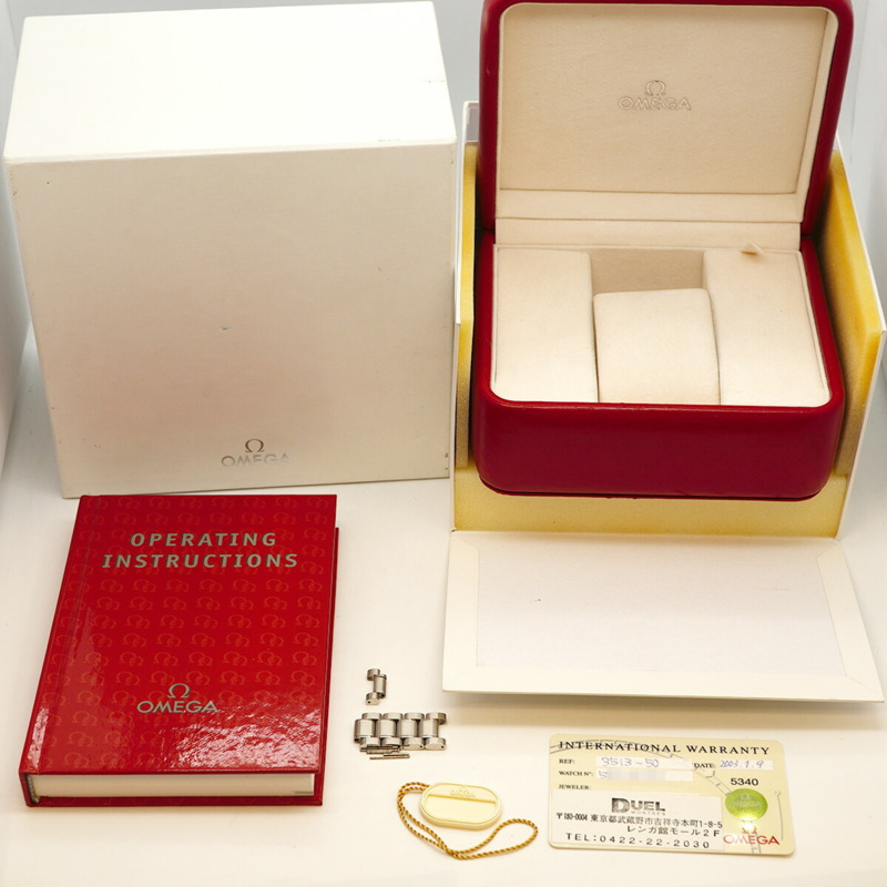 歐米茄超霸系列3513.50黑色錶盤男士腕錶-10