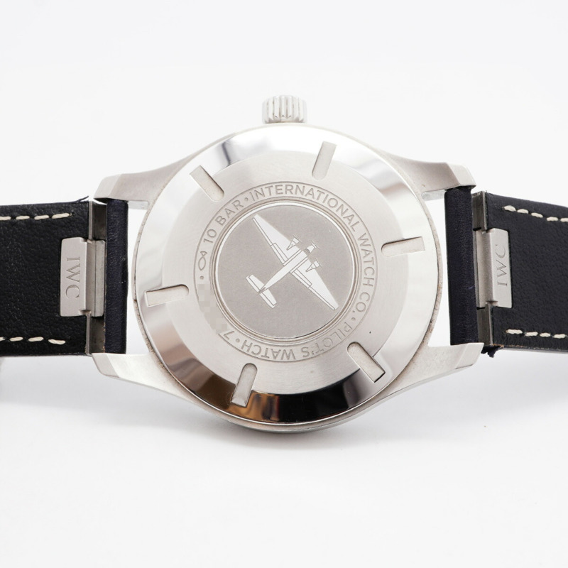 IWC 沙夫豪森飛行員馬克 20 IW328203 海軍錶盤男士手錶-4