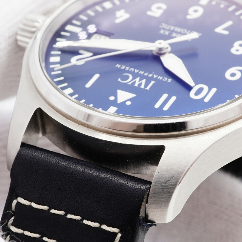 IWC 沙夫豪森飛行員馬克 20 IW328203 海軍錶盤男士手錶-5