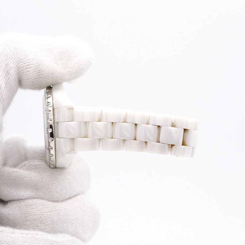 香奈兒 J12 H1628 白色錶盤女錶-5