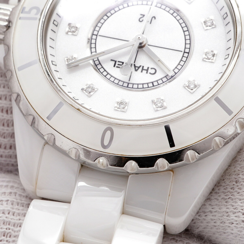 香奈兒 J12 H1628 白色錶盤女錶-6
