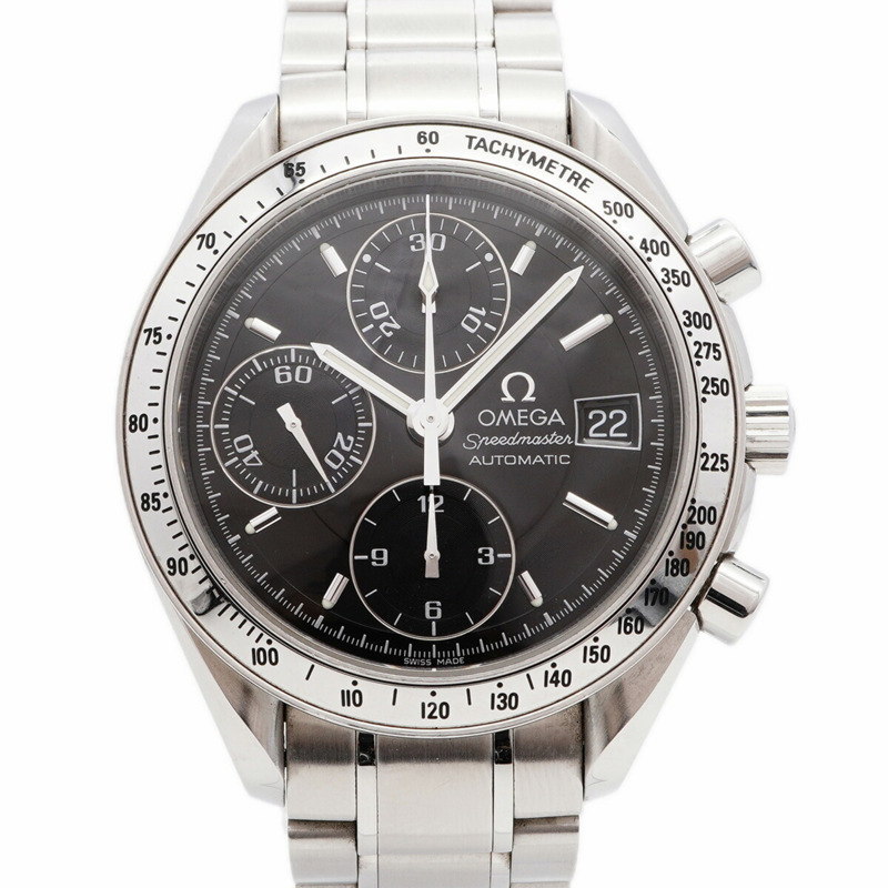 歐米茄超霸系列3513.50黑色錶盤男士腕錶-0