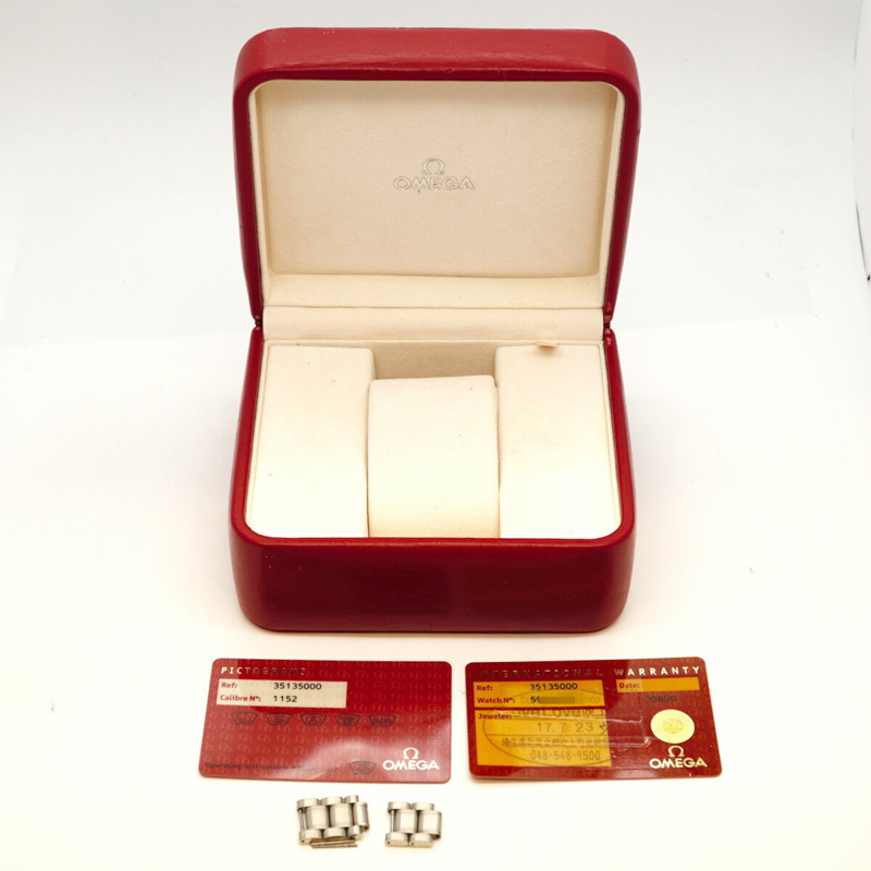 歐米茄超霸系列3513.50黑色錶盤男士腕錶-9