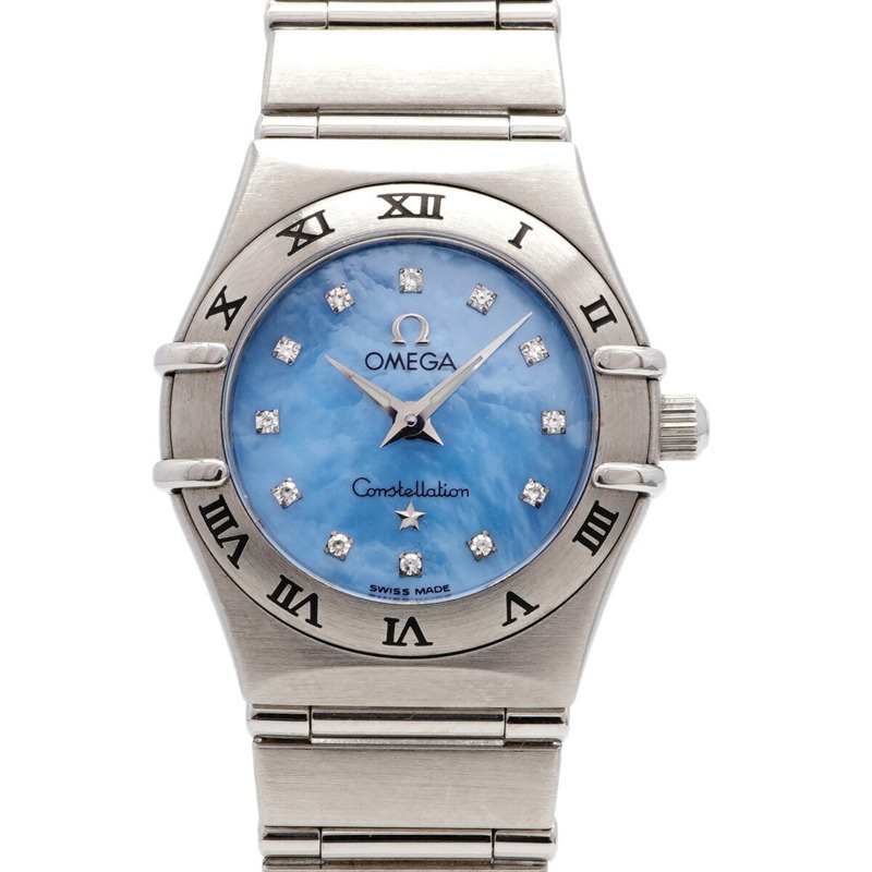 歐米茄星座系列 1562.85 藍色錶盤男士腕錶-0