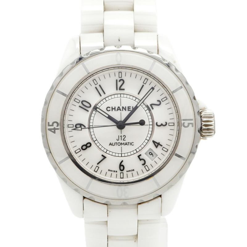香奈兒 J12 H0970 白色錶盤男士腕錶-0