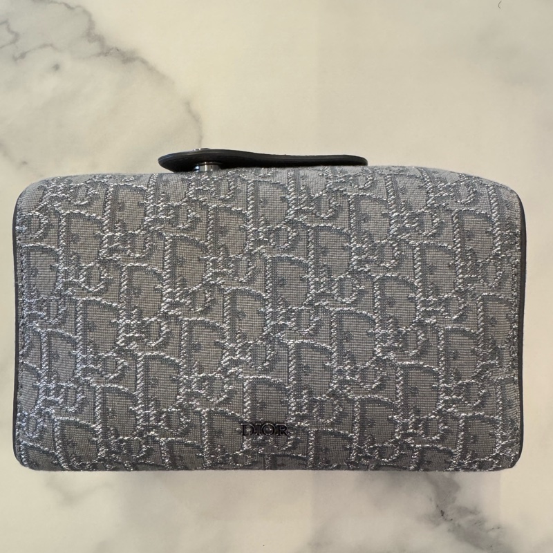 Christian DIOR 迪奧 LINGOT 22 經典老花拼接斜背/相機包-7