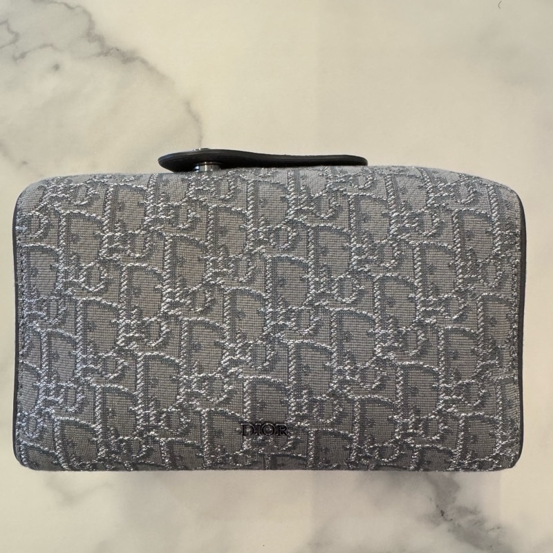 Christian DIOR 迪奧 LINGOT 22 經典老花拼接斜背/相機包-8