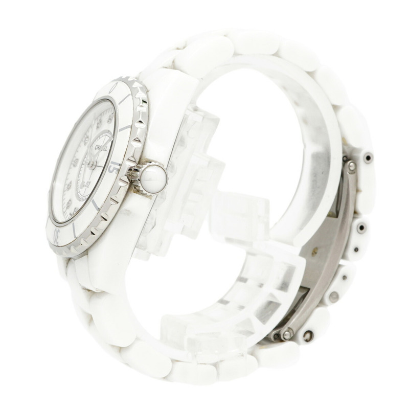 香奈兒 J12 H1628 白色錶盤女錶-1