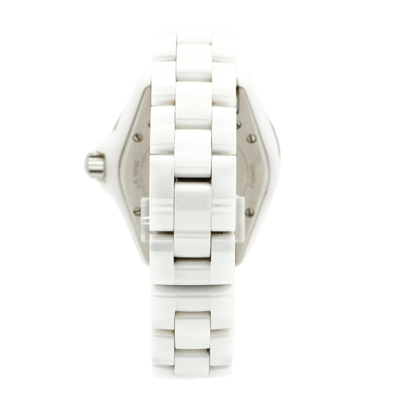 香奈兒 J12 H1628 白色錶盤女錶-7