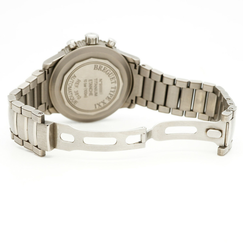 寶璣 Type XXI 3810TI 3810 黑色錶盤男士腕錶-3