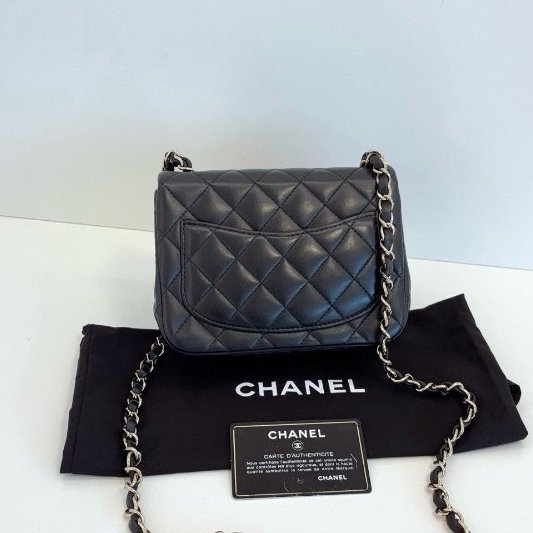 香奈兒/Chanel 黑金菱格CF方胖子-1