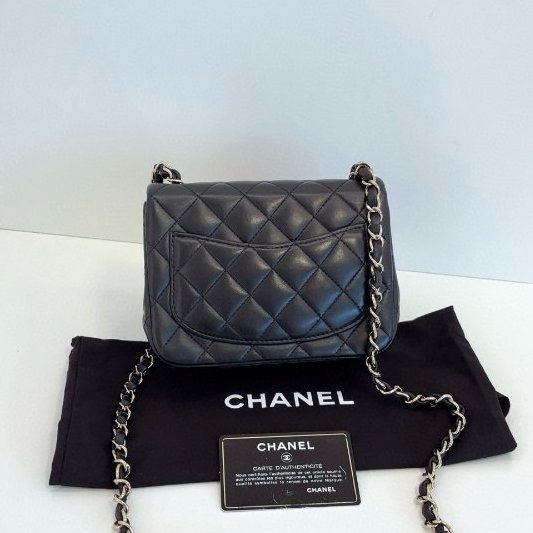 香奈兒/Chanel 黑金菱格CF方胖子-6