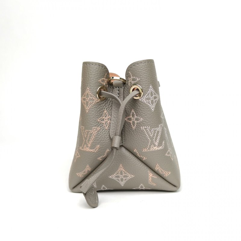LOUIS VUITTON PicoBella月光女神nano灰色牛皮晶片老花壓紋肩背包-3