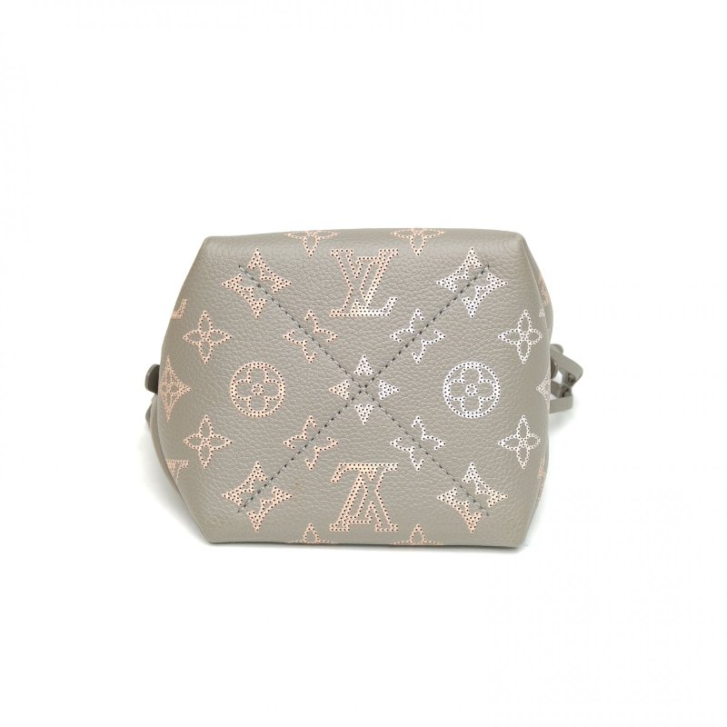LOUIS VUITTON PicoBella月光女神nano灰色牛皮晶片老花壓紋肩背包-4