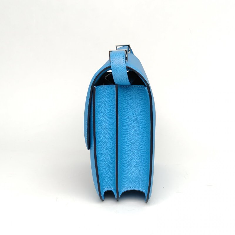 HERMES Constance康康24北方藍Epsom皮D刻琺瑯扣肩背包-1