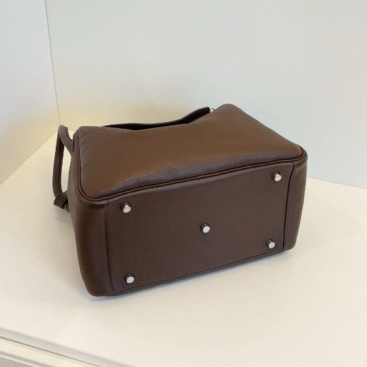 Hermes愛馬仕 Lindy30烏木色銀扣-5