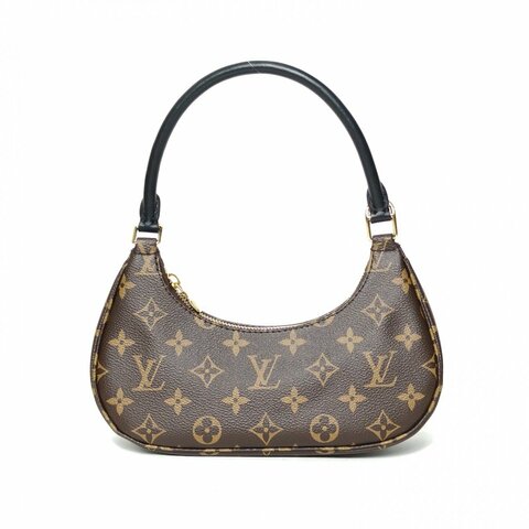 LOUIS VUITTON CATCHY小號24老花PVC金扣晶片肩背包