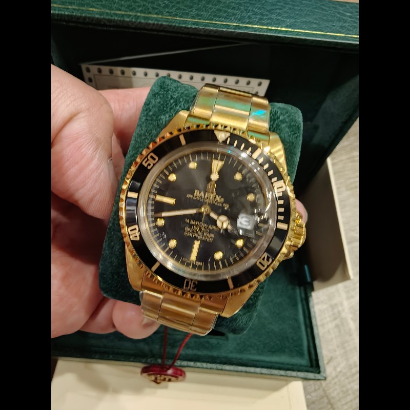 現貨在台，日本帶回絕版bape金色錶帶絕版錶-1