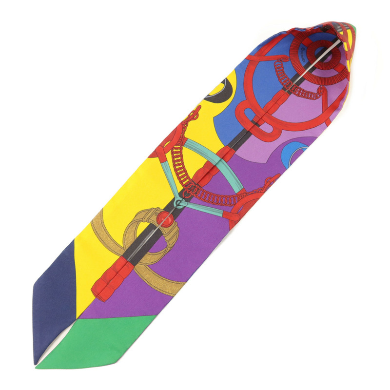 HERMES 絲質Twilly絲巾-2