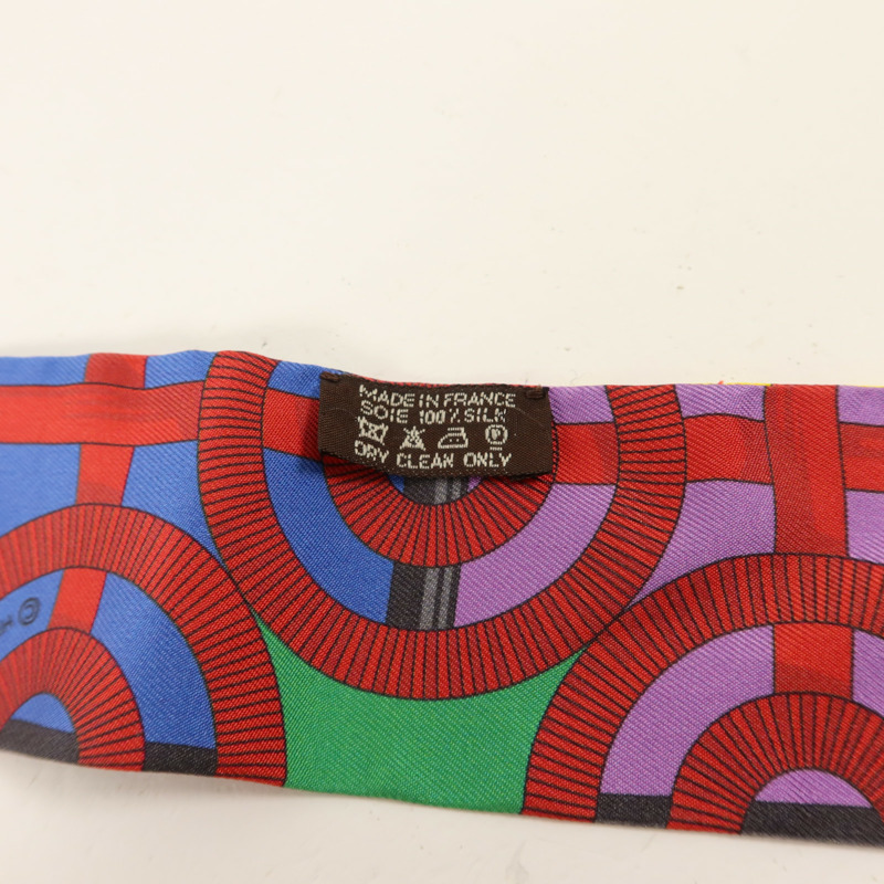 HERMES 絲質Twilly絲巾-6