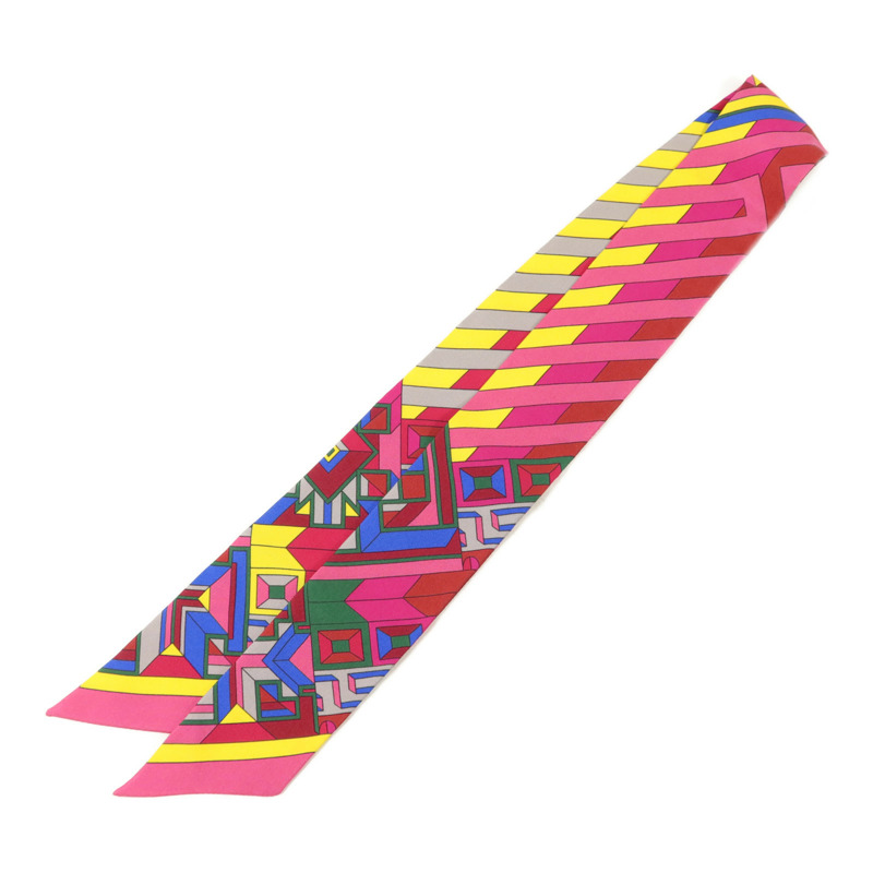 HERMES 絲質Twilly絲巾-1