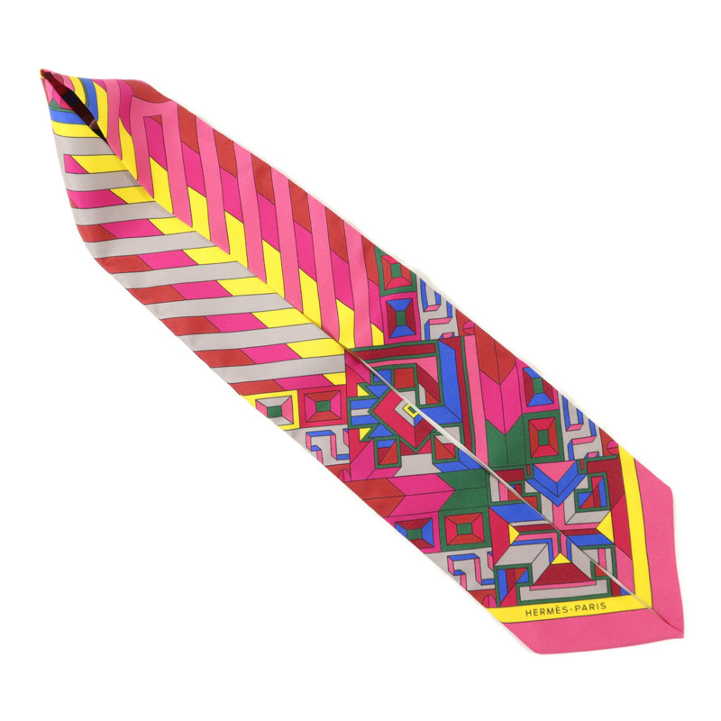 HERMES 絲質Twilly絲巾-3