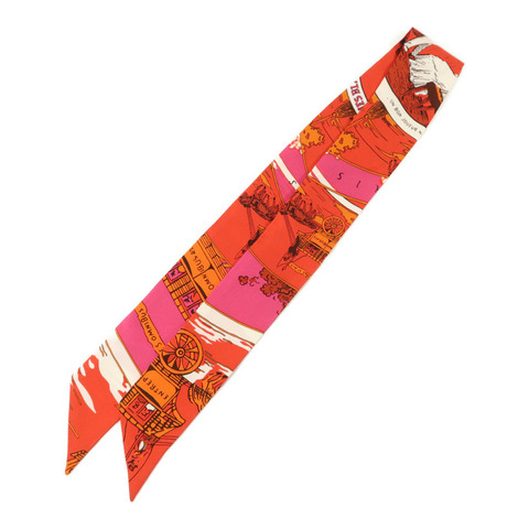 HERMES 絲質Twilly絲巾