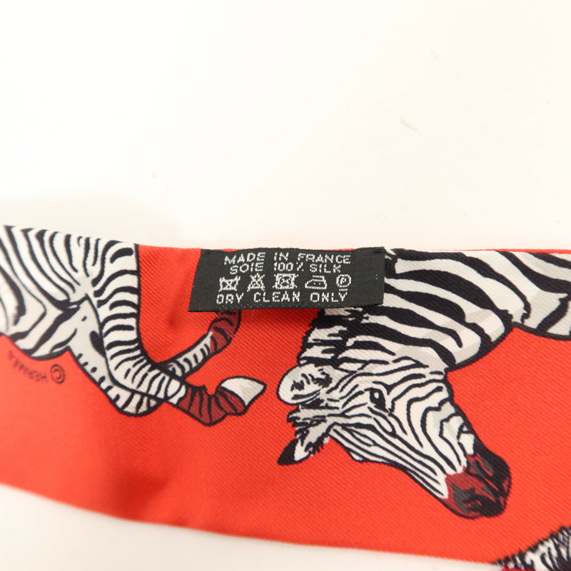 HERMES 絲質Twilly絲巾-6