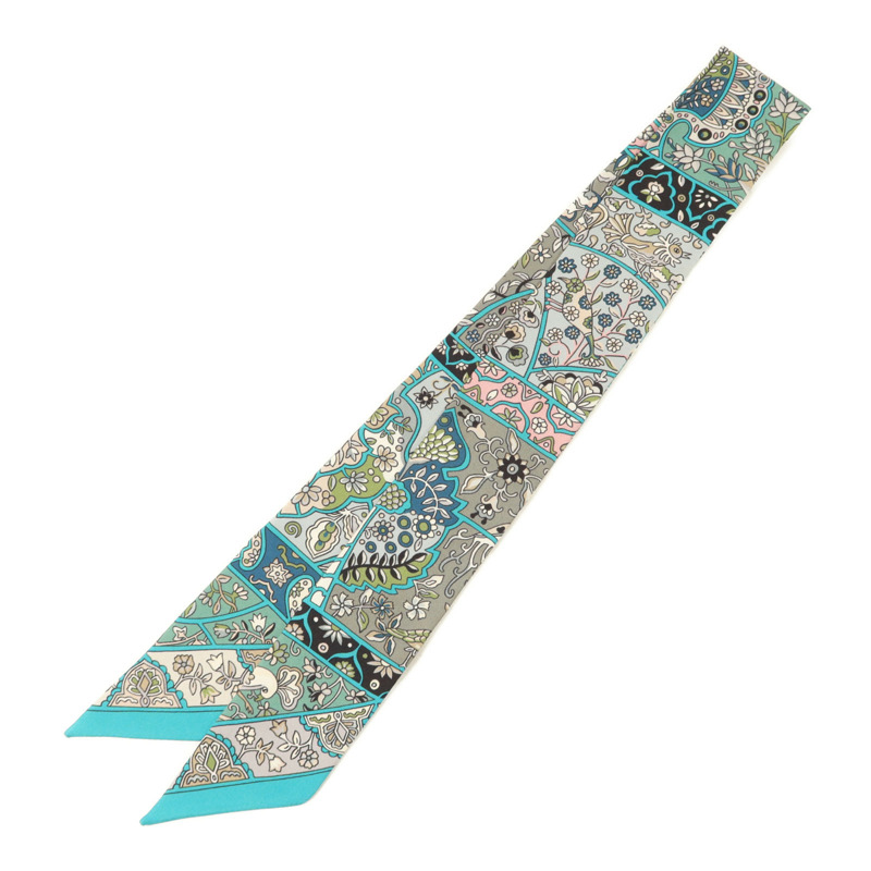 HERMES 絲質Twilly絲巾-1