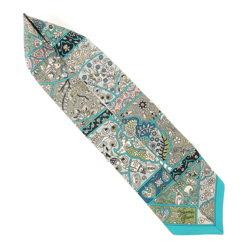 HERMES 絲質Twilly絲巾-3