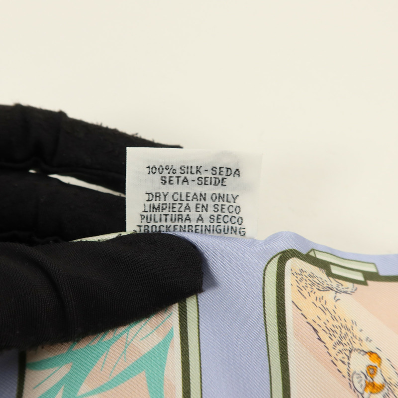 HERMES 絲質Twilly絲巾-7