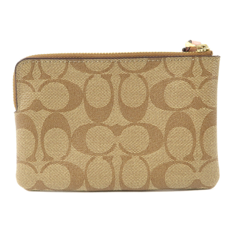 COACH 塗層帆布Pouch手拿包-1