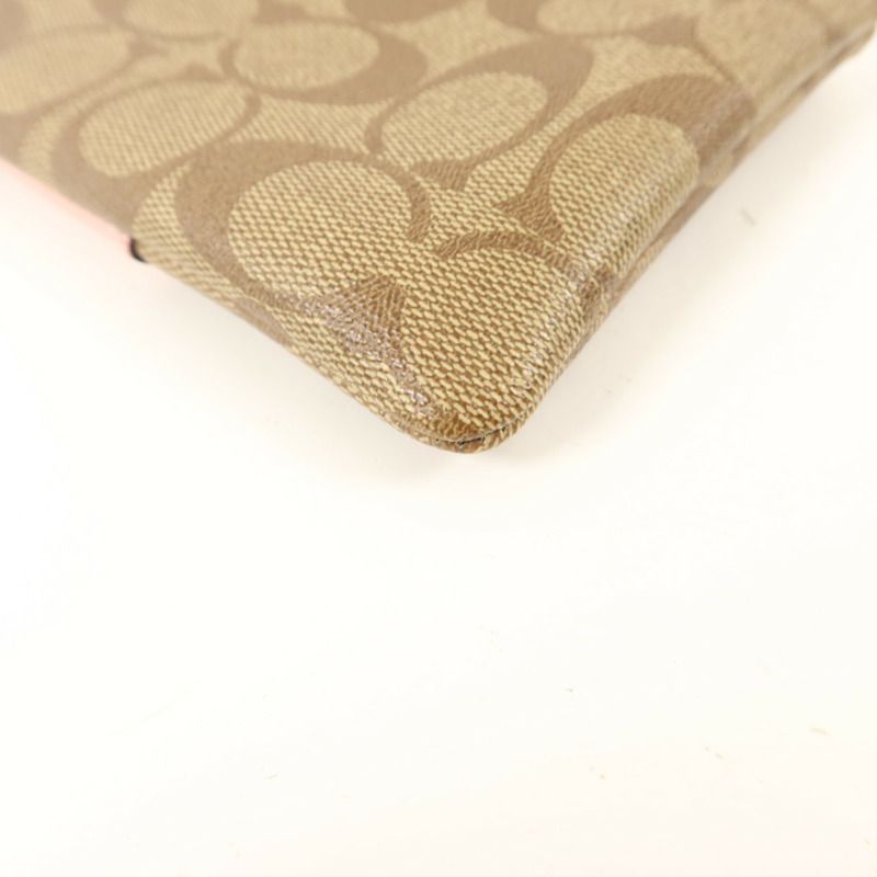 COACH 塗層帆布Pouch手拿包-9