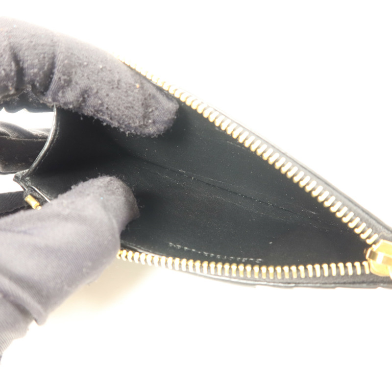 YVES SAINT LAURENT 牛皮皮革Zipped Card Case金扣卡片套-4
