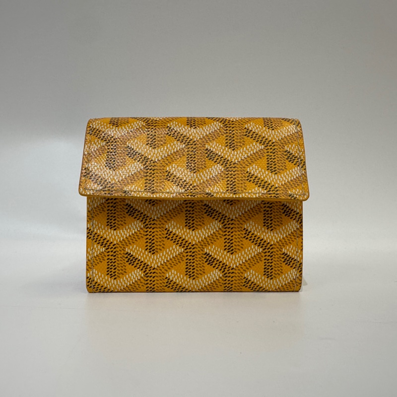 Goyard 黃色 Marigny Wallet下蓋零錢卡包-0
