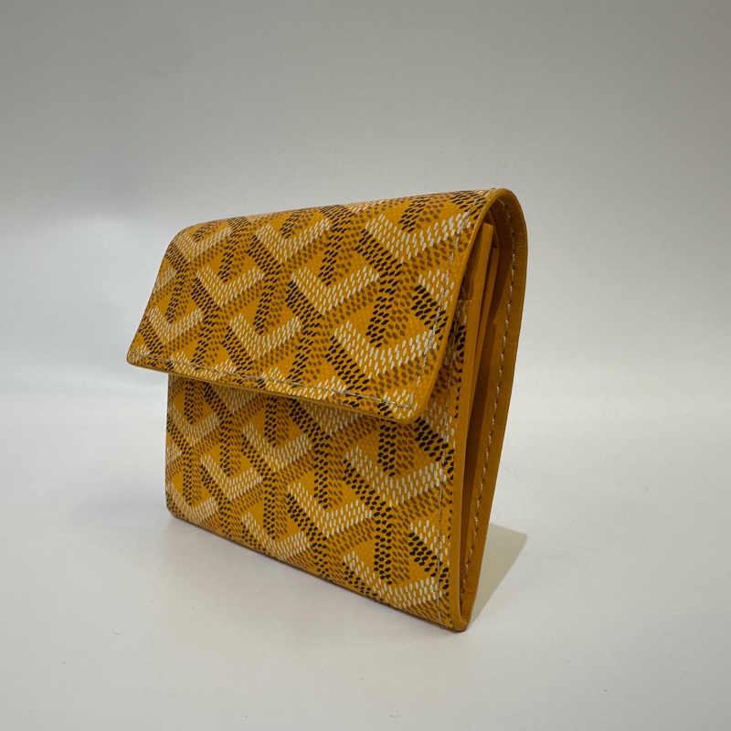Goyard 黃色 Marigny Wallet下蓋零錢卡包-2