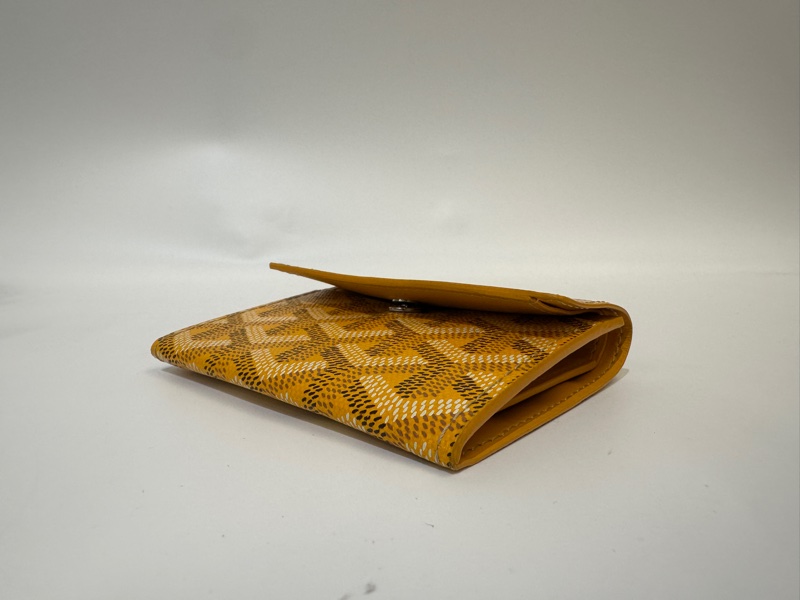 Goyard 黃色 Marigny Wallet下蓋零錢卡包-5