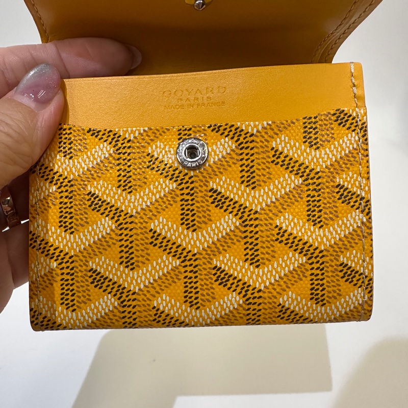 Goyard 黃色 Marigny Wallet下蓋零錢卡包-6