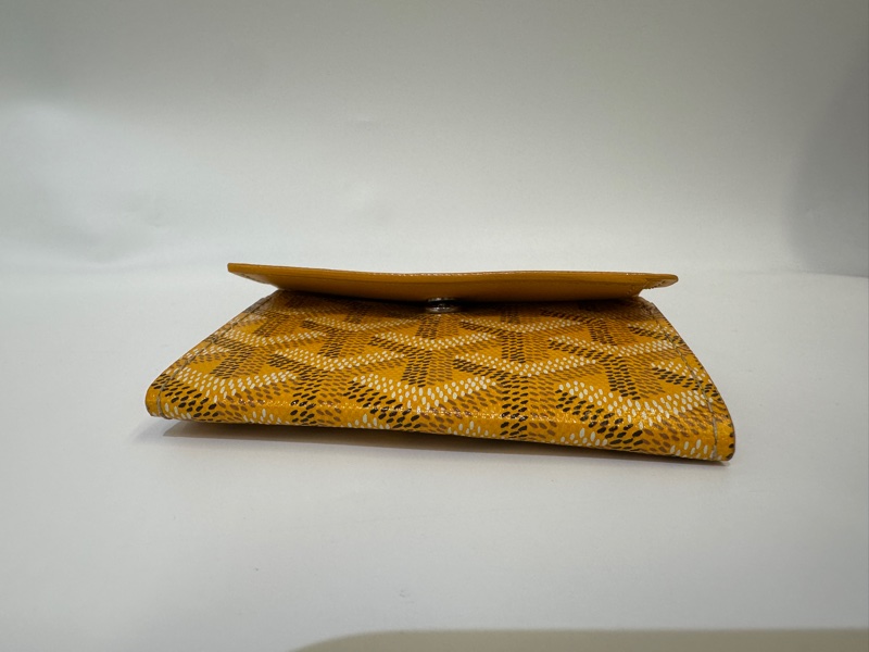 Goyard 黃色 Marigny Wallet下蓋零錢卡包-8