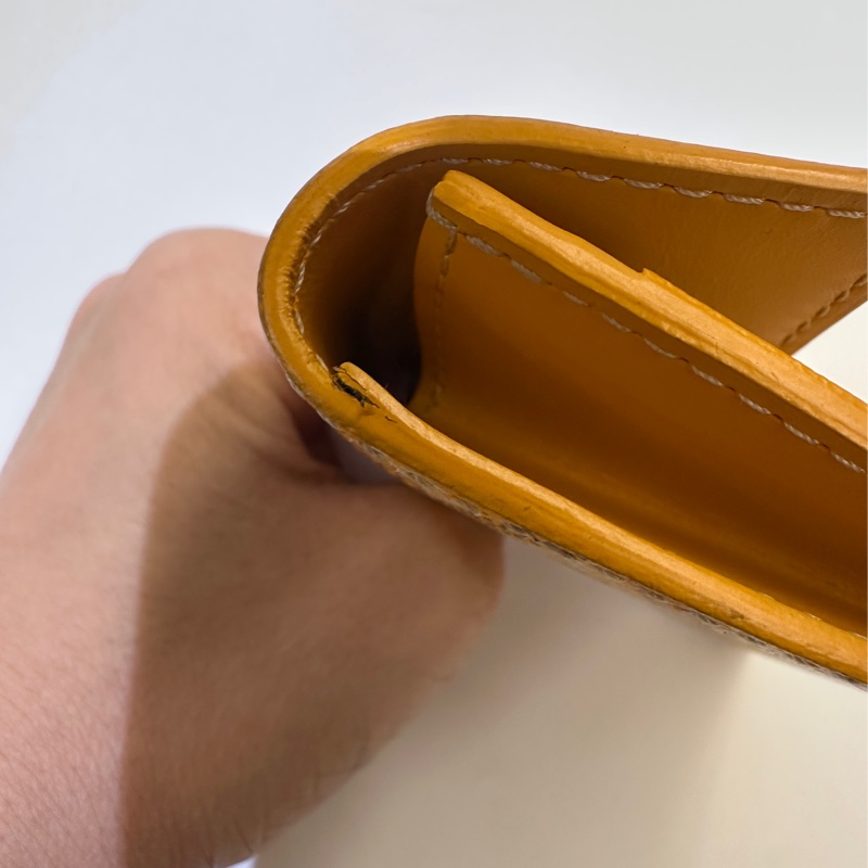 Goyard 黃色 Marigny Wallet下蓋零錢卡包-10