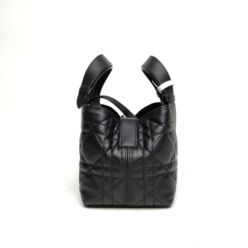 DIOR Toujours手提單肩包小號黑色牛皮金扣2025-1