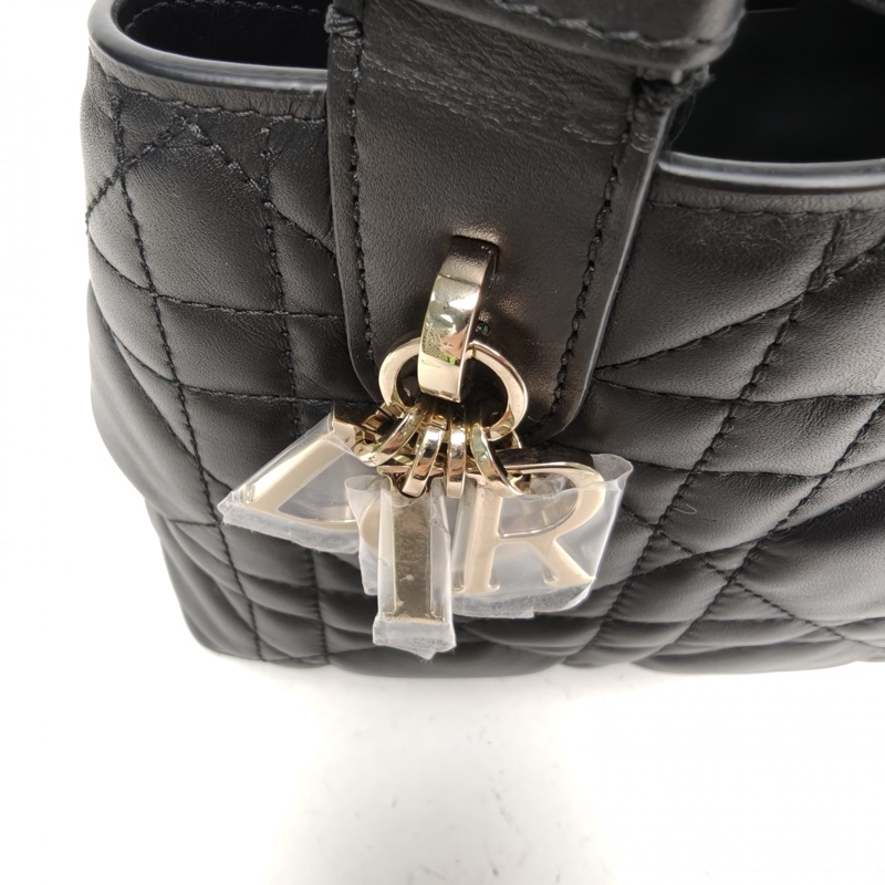 DIOR Toujours手提單肩包小號黑色牛皮金扣2025-4