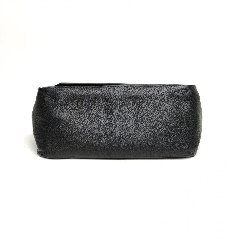 HERMES 吉普賽Jypsiere34黑色Togo皮框L銀扣肩背包-4