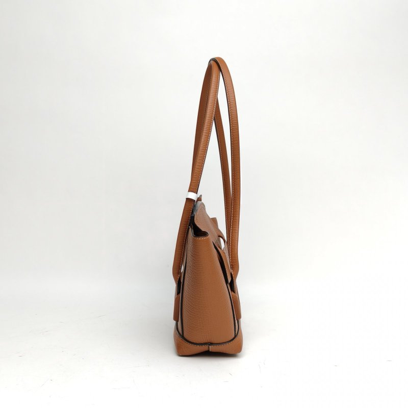 BOTTEGA VENETA Arco小號22棕色牛皮肩背包-3